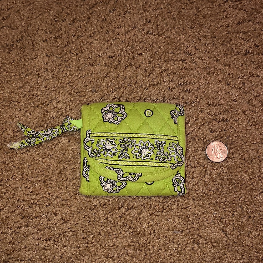 Green Vera Bradley Coin Purse